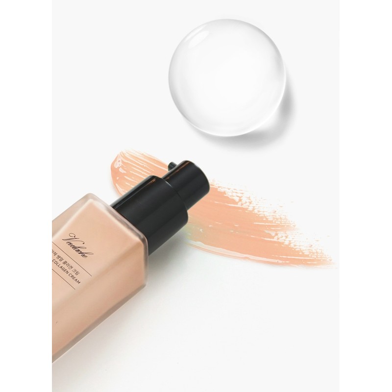 Beluachae UV Block No-Makeup Foundation Collagen Cream SPF50+ PA++++, 30ml,