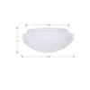 Satco 50-330 9.5-Inch Replacement Mushroom Glass Shade, 7-7/8 Inch Fitter,