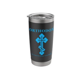 Eastern Orthodox Christian Cross Stainless Steel Insulated Tumbler