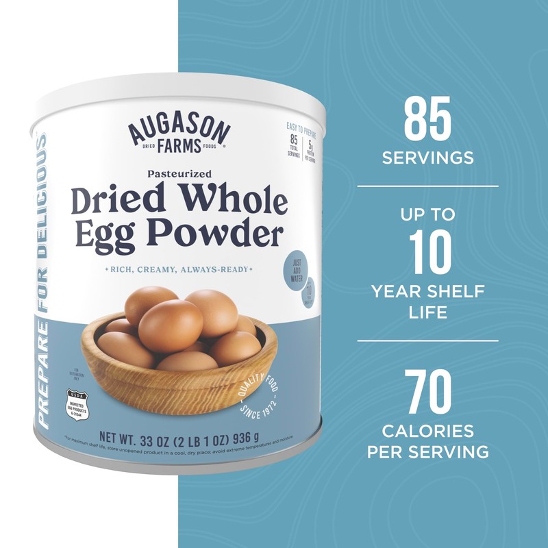 Pasteurized Dried Whole Egg Powder Can Emergency Food Supply, 85