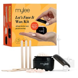 Mylee Let's Face It 50g Precision Wax (Peach and Chamomile) Wax Spatula, Ear and Nose Wax Applicators