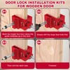 Door Lock Installation Kit for 1-3/8" and 1-3/4" Wooden Doors