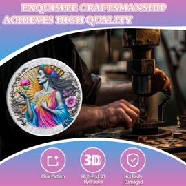 YRCKUDZKG Sober Mama Sobriety Coin, Awakening & Renewal Recovery Coins - Personal Commitment NA AA Medallion with Token Capsule, Clean Living Sobriety Gifts for Women & Moms