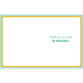 Avant Garde Studios Thank You Card, Teacher Thank You You're the Best - 8 x 6 inches