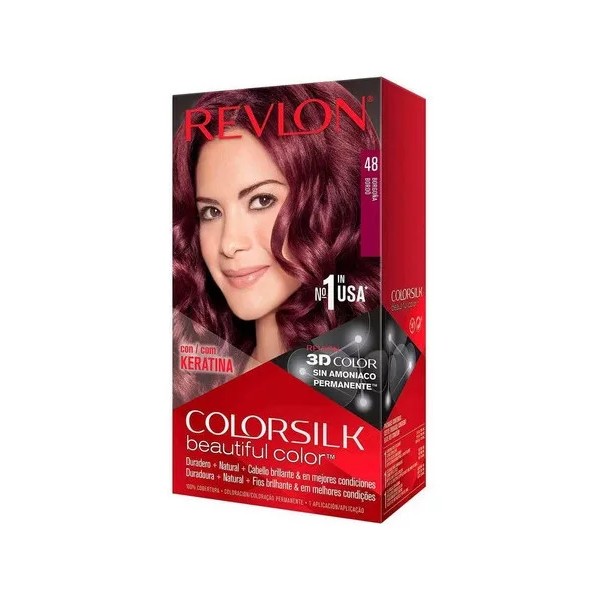 Revlon Kit Tintura Revlon  Colorsilk beautiful color™ tono 48 borgoña para cabello