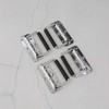 4 Pcs 304 Stainless Steel Folding Spring Handle with Black