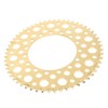 Folding Bicycle Chainwheel Smooth Fastness AntiCorrosion Wearproof Bike Chainring(Titanium Gold
