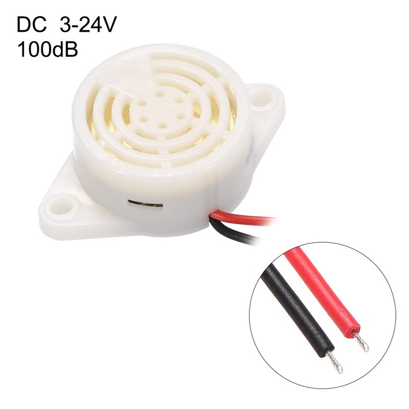 sourcing map 5 Pcs DC3-24V Active Electronic Buzzer Piezo Alarm