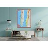 Chile Physical Map - 23.3 x 16.5 Inches - Paper