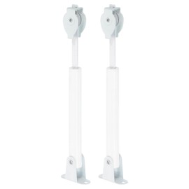 sourcing map 2Pcs Universal Spring Loaded Cord Tensioner, Metal String Tension Rod Pulleys, Curtain Locking Cord Tension Pole Adjustable for Cord Loops and Draperies Vertical Blinds