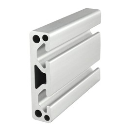 8020, 3075, 15 Series 3 Inch x 0.75 Inch 3x0.75 T-Slotted Aluminum Extrusion Extruded DIY Smooth Two Channel Linear Slot Bar Rail 80/20 (Clear Anodize, 72" Long)