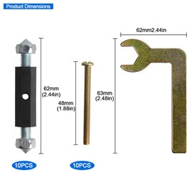 RUIAN 118 Type Switch Socket Cassette Repair, Electrical Box Screws Support Rod Switch Universal Outlet Repairer Wall Mount Switch Box Repair Device with Wrench,10Pcs