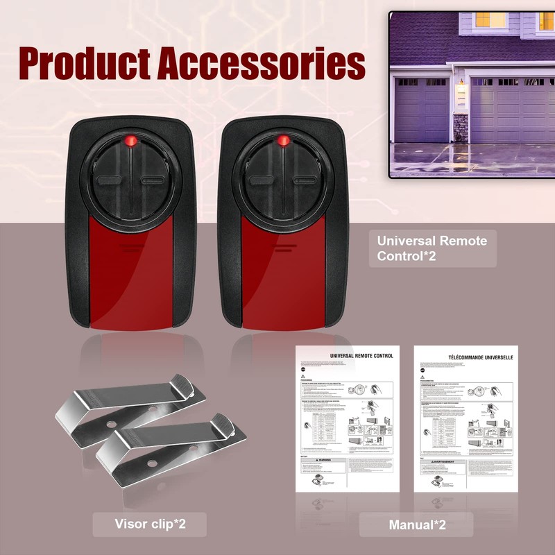 New Upgraded 380UT 375UT Universal Remote Control Replace Liftmaster Garage