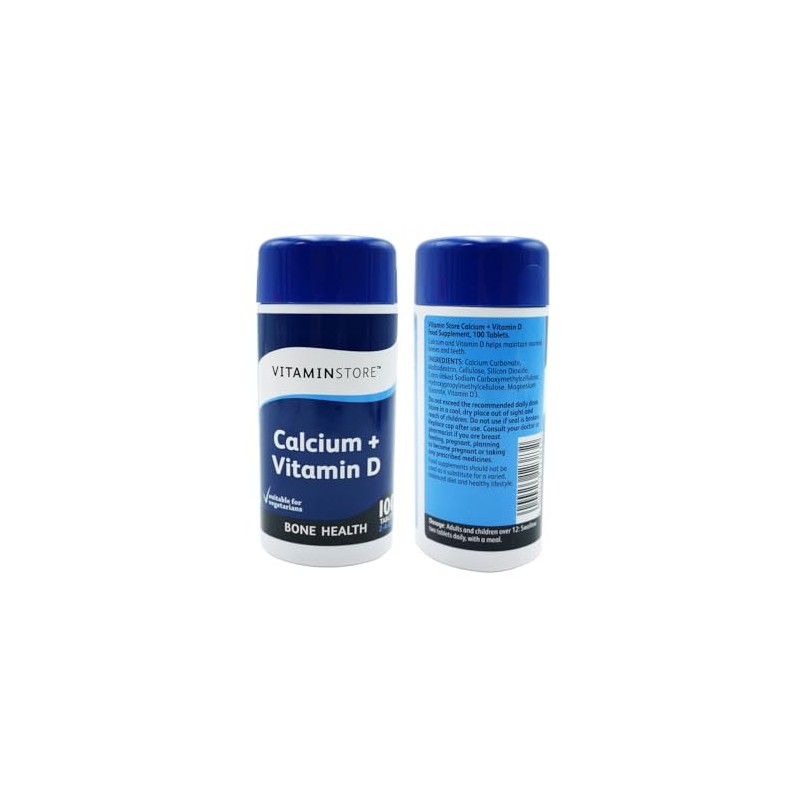 2 x Calcium & Vitamin D Tablets, 200 Tablets –