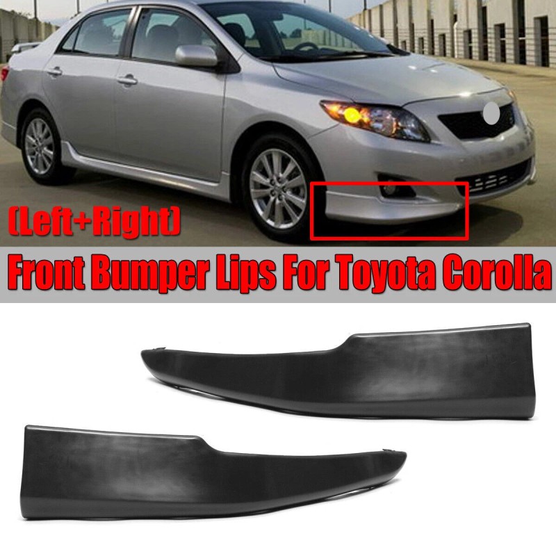 dtangor For 2009 2010 Toyota Corolla Front Bumper Sport Splitter