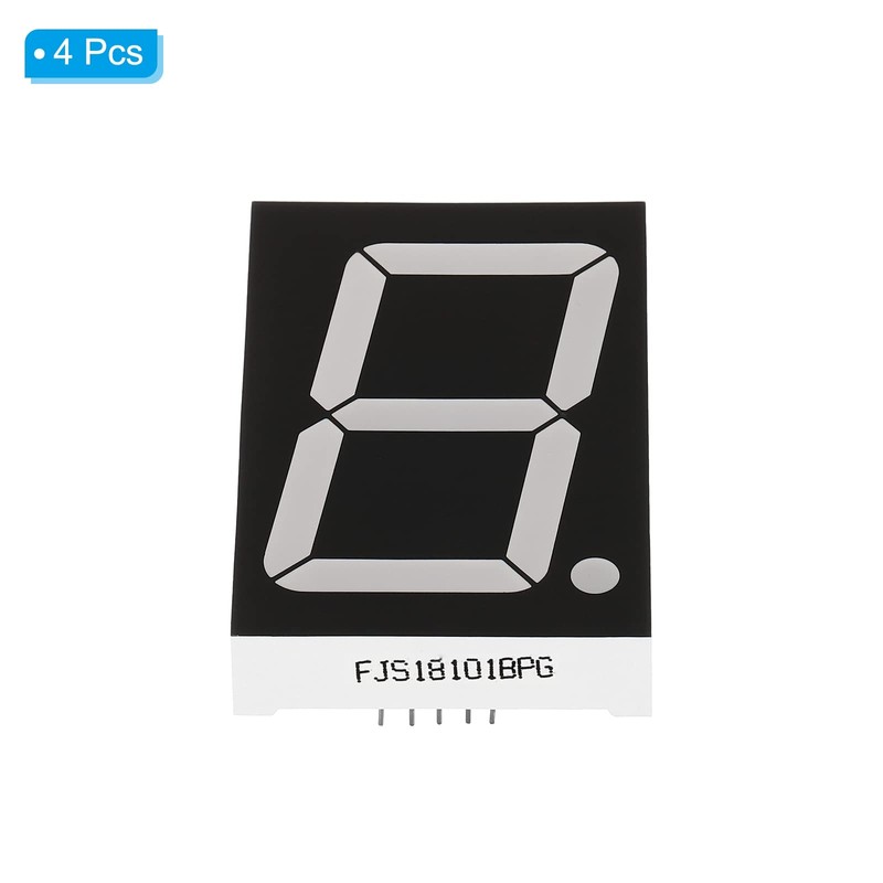 PATIKIL 4pcs Common Anode 7 Segments 10 Pin 1 Digit