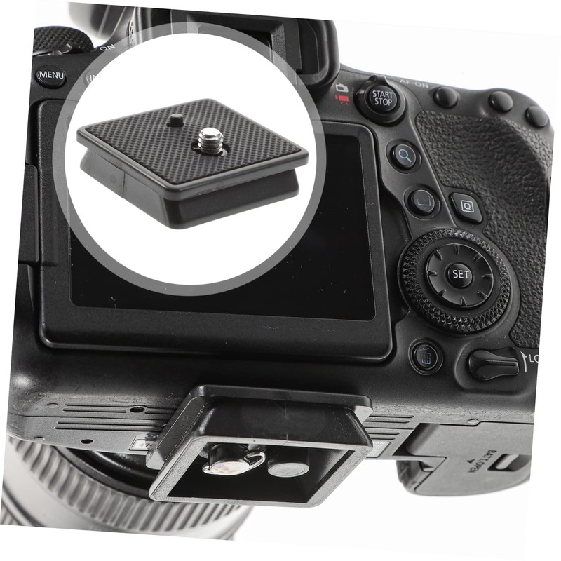 TEHAUX 2pcs Tripod Mount Adapter with Quick Release Plate Skid
