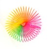 12 x LARGE Rainbow Springs Plastic Magic Slinky Spring Toy