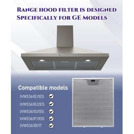 WB02X24871 Range Hood Grease Filter Fits For GE Range Hood JVW5361EJ1ES JVW5361EJ2ES JVW5361SJ1SS JVW5361FJ1DS Etc.
