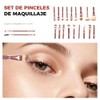 Lumbor37 Set de Brochas para Maquillaje 43 Piezas, Kit Profesional