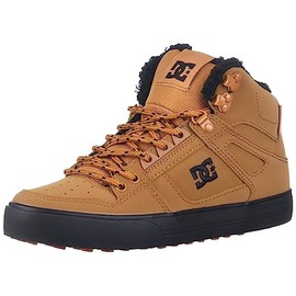 DC mens Pure High-top Wc Wnt Skateboard, Skate Shoe, Wheat/Black, 8.5 US