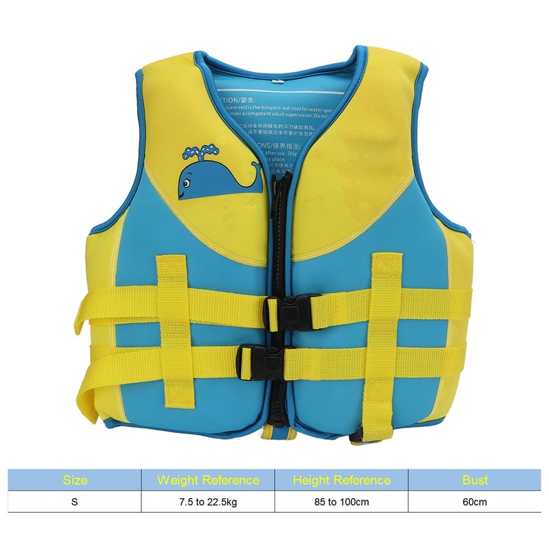 Kids Buoyancy Vest Adjustable Double Belt Design Safe Children Floating