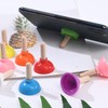 6 Pcs Tiny Toilet Plunger Shape Phone Holder Mini Sucker