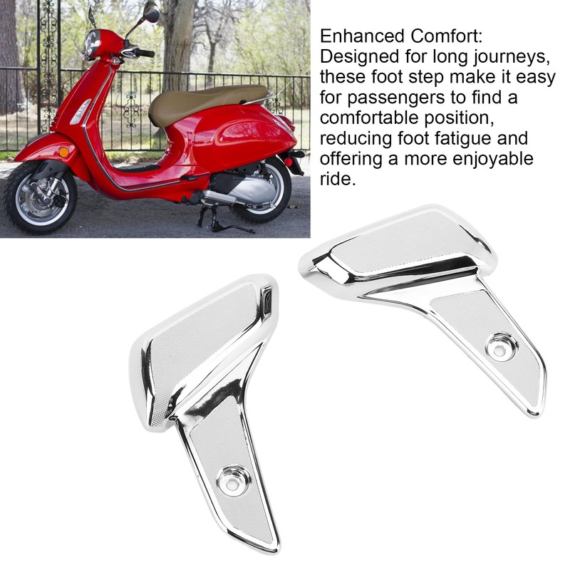 1 Pair Motorcycle Rear Foot Rest Electroplated Plastic Passenger Foot