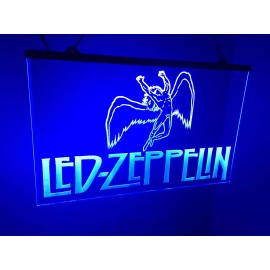 Led Zeppelin LED Neon Light Sign gift home Bar Man Cave  12 x 8” ( Pick Color)