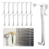 15 Pcs 3" Clear Valance Clips for Blinds 3 Inch