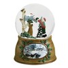 Child and Dog Checking Mailbox Musical Glass Christmas Glitterdome Snow