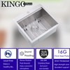 KINGO HOME Drop in Bar Sink,20 x 21 Inch Single