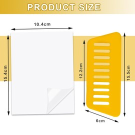 SULIUDAJI Pack of 50 Cold Laminating Film A6, 10.4 x 15.4 cm, Matte Cold Laminating Film, Cold Laminating Films for Ultrasonic Pictures, Business Cards, Photo Stickers, Comes with Scraper, No Machine