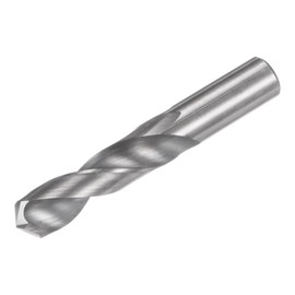 sourcing map Solid Carbide Drill Bit, 10.5mm (0.413") YG6X/C3 Micro-Grain Tungsten Carbide Short Twist Drill Bits Straight Shank for Drilling Stainless Steel Aluminum Metal Plastic