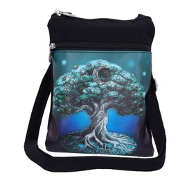 Nemesis Now Tree of Life Shoulder Bag, Black, 23 cm, black