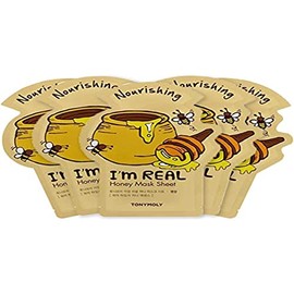 TONYMOLY - Mascarilla Facial Nutritiva De Miel I'm Real 5pzas.
