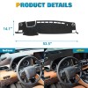 Xotic Tech Fit 20-25 Toyota Highlander Dashboard Cover Anti-Sun Carpet