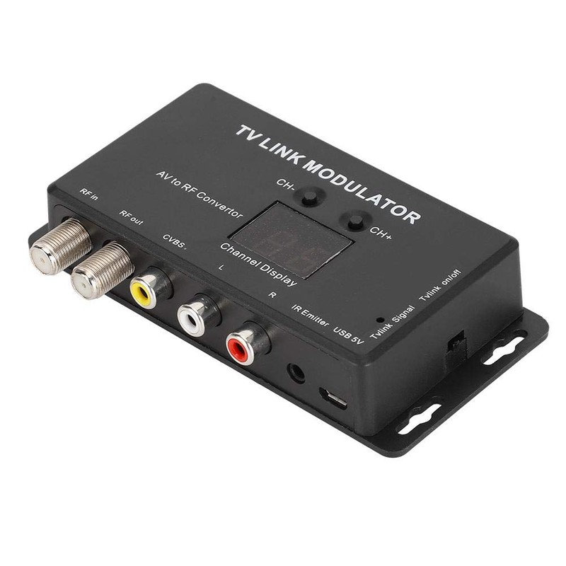 TM70 UHF TV Link Modulator AV to RF Converter IR