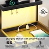 VIAGDO Night Stand Set 2 with Charging Station and LED