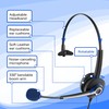 Monaural Corded Telephone Headset, with Noise Canceling Mic + Quick