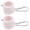 Shiwaki 2 Rotating Flag Pole Rings, White Flag Pole Buckle,
