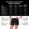 HDE Chino Shorts for Women 4" Inseam Elastic High Waisted