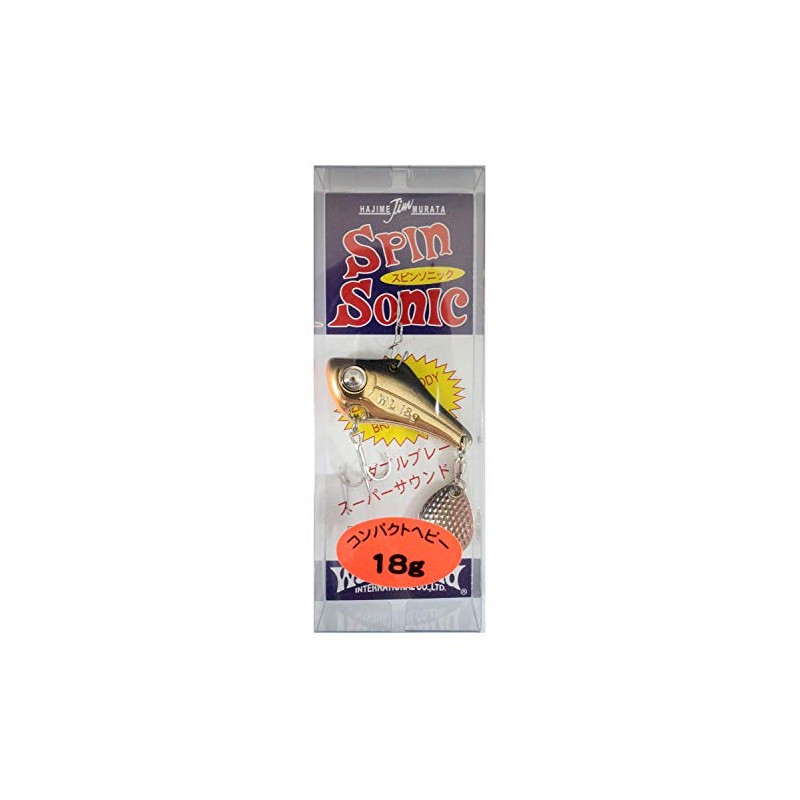 Water Land (ウォーターランド) Lure Spin Sonic 18g Black/Gold