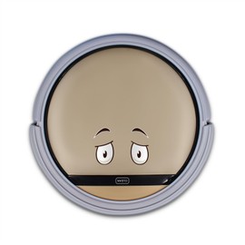 Finest Folia Aufkleber Gesicht Augen Sticker für Staubsauger Mähroboter Saugroboter Rasenmäher Mülltonnen Deko selbstklebend wetterfest R202 (03 Besorgt)