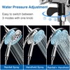 INAVAMZ Shower Heads with Handheld Spray Combo: 7.2" Rain Shower