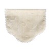 Cream Scroll Swirl Design Single XL Chair Back Lace Trim