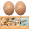 Healifty 20 Pcs Plastic Easter Eggs 2.2 Inch Paintable Eggs