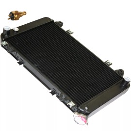 Caltric Radiator W/Sensor for Kawasaki KAF620 Mule 3010 4X4 Hardwoods Green Hd 2004-08