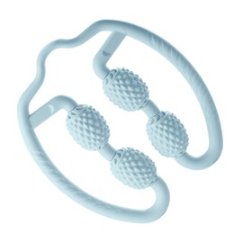 Baluue 1pc Durable Four Wheel Leg Massager Roller Stick for Yoga Fitness Lightweight Handheld Muscle Relaxation Tool for Post Workout Promotes Flexibility