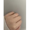 Simple Skinny Sterling Silver Band Ring 1mm (J)